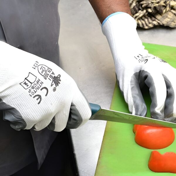 Nitrile Coated Safety Gloves for Men Industrial Gloves - Hand Gloves for Men - Gardening Gloves - Working Gloves for Men - Rubber Gloves for Gardening Work - Anti Cut Resistant Gloves - Image 5