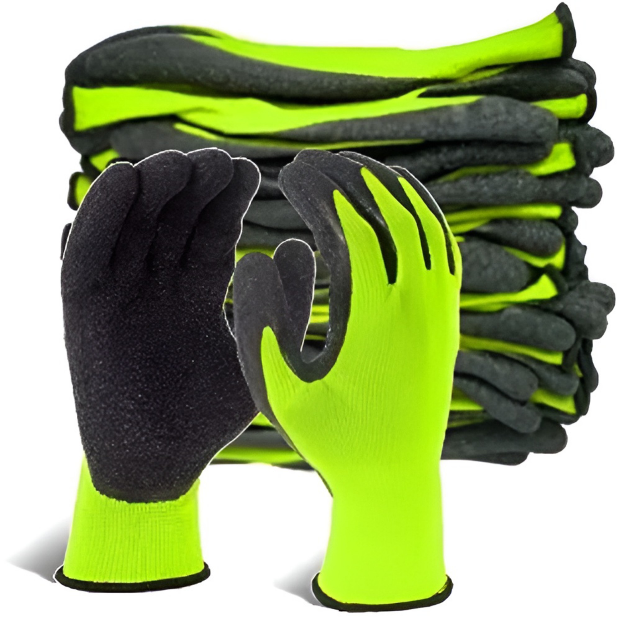 Crinkle Latex Coated Anti Cut Heat Resistant Work Glove for Construction Industrial Kitchen Gardening Gloves For Men and Women