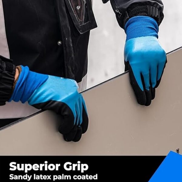 Waterproof Winter Work Gloves for Men and Women, Cut Resistant Touch screen, Freezer Gloves, Thermal Insulated, Gardening Agriculture Multi Purpose Gloves - Image 3