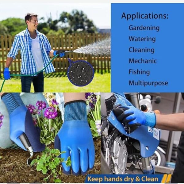Waterproof Winter Work Gloves for Men and Women, Cut Resistant Touch screen, Freezer Gloves, Thermal Insulated, Gardening Agriculture Multi Purpose Gloves - Image 2
