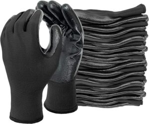 Multipurpose Daily Use Reusable Washable Grip Coating Anti Cut Resistant Nylon Synthetic PU Coated Safety Hand Gloves