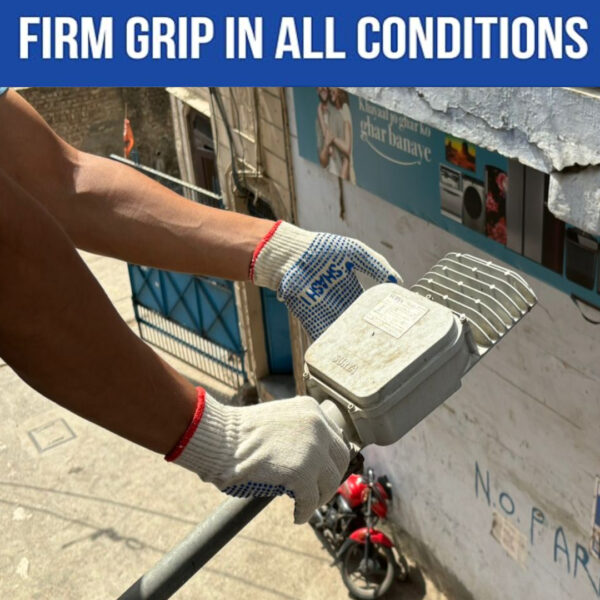 Dotted Cotton Safety Hand Work Gloves for Better Grip Industrial Construction Gardening Assembling General Purpose Use Safety Hand Gloves - Image 5