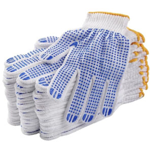 Dotted Cotton Safety Hand Work Gloves for Better Grip Industrial Construction Gardening Assembling General Purpose Use Safety Hand Gloves
