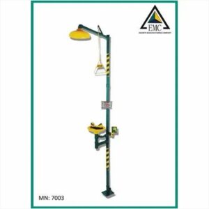 Safety Shower & Eye Washer with Hand Operated GI