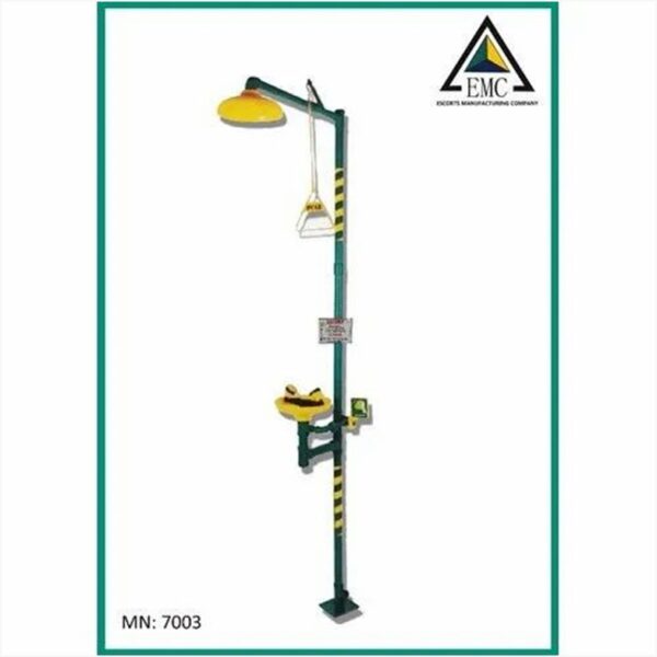 Safety Shower & Eye Washer with Hand Operated GI